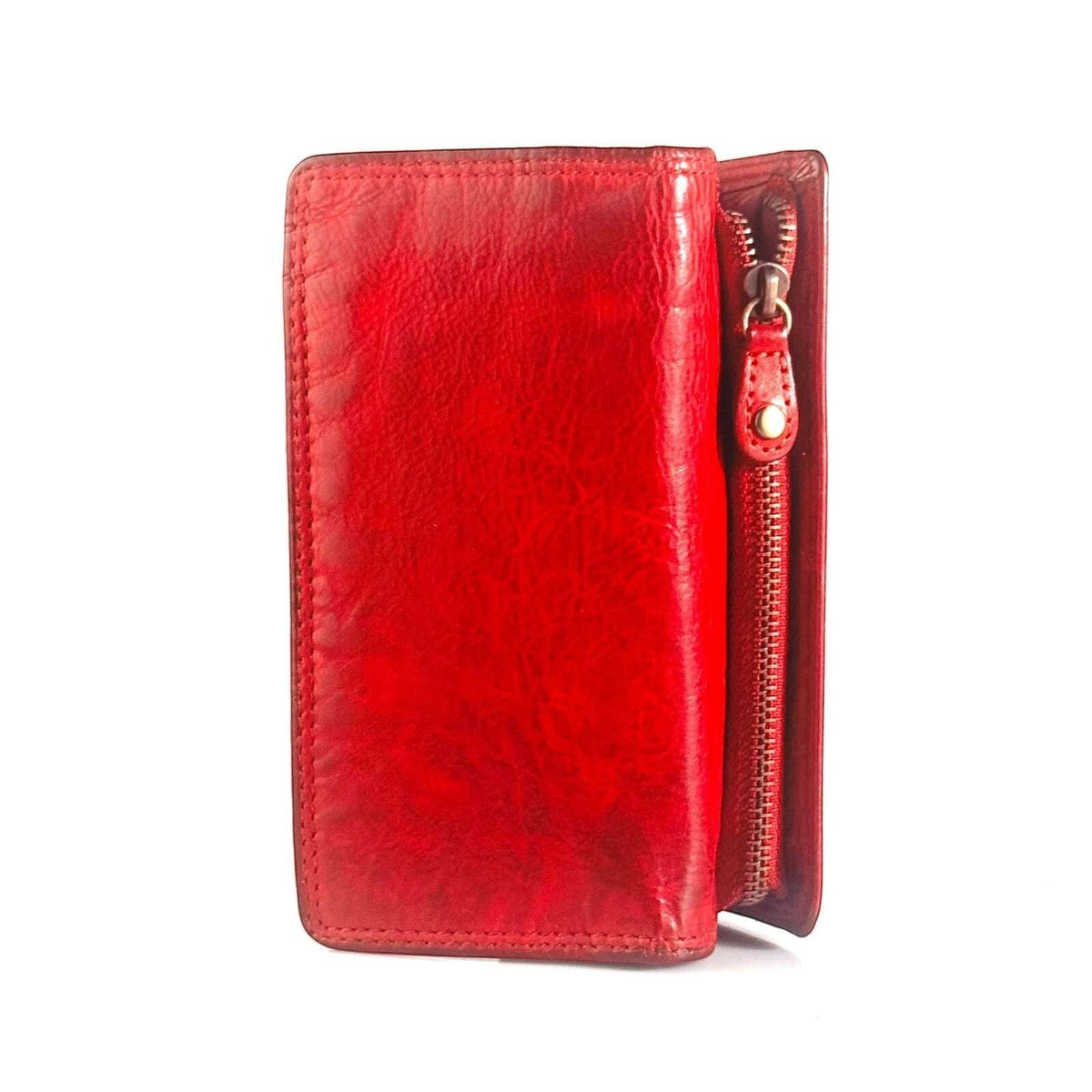 Portafoglio Donna Medio-Grande in Vera Pelle Zip Esterna - Pito’s|Bag