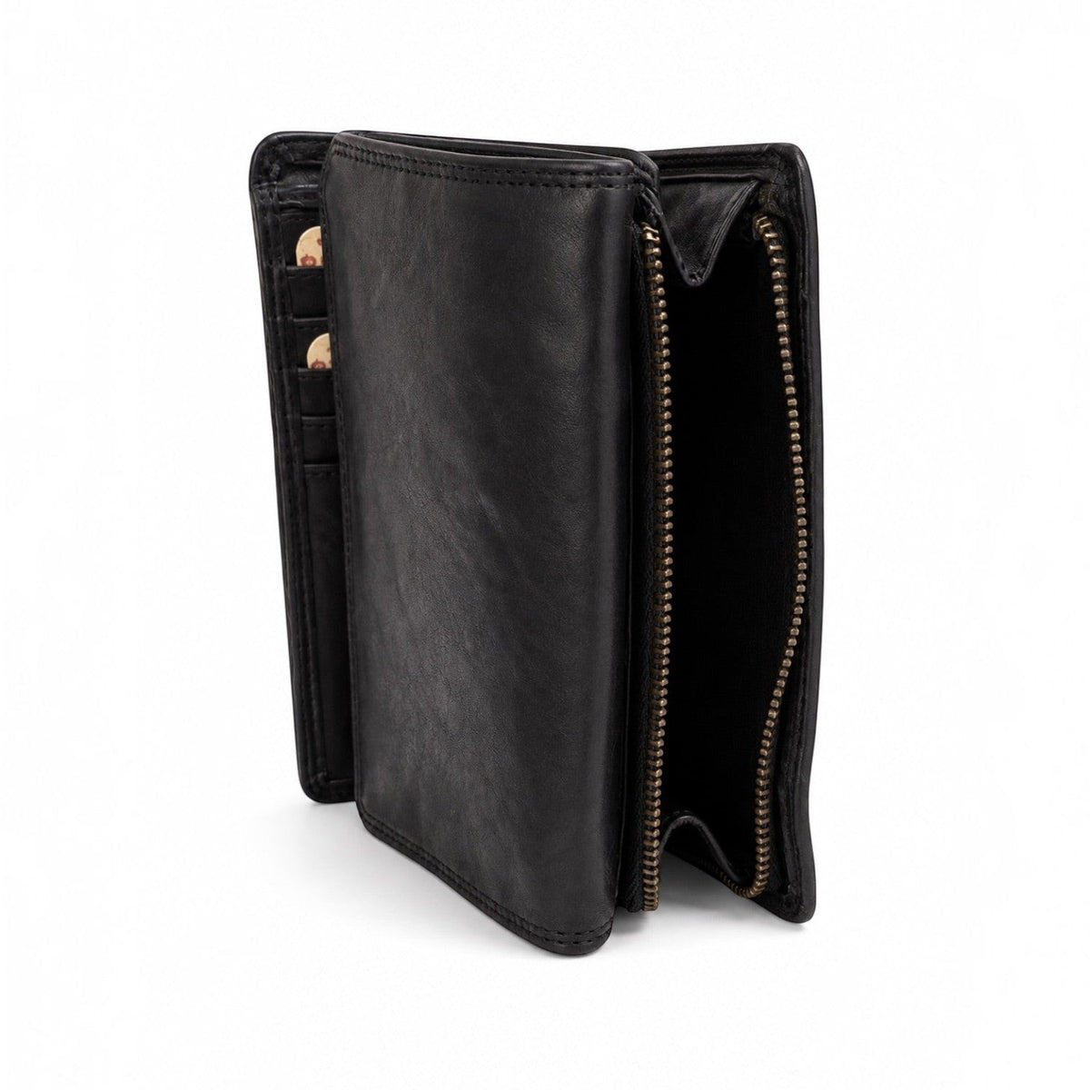 Portafoglio Donna Medio-Grande in Vera Pelle Zip esterna - Pito’s|Bag