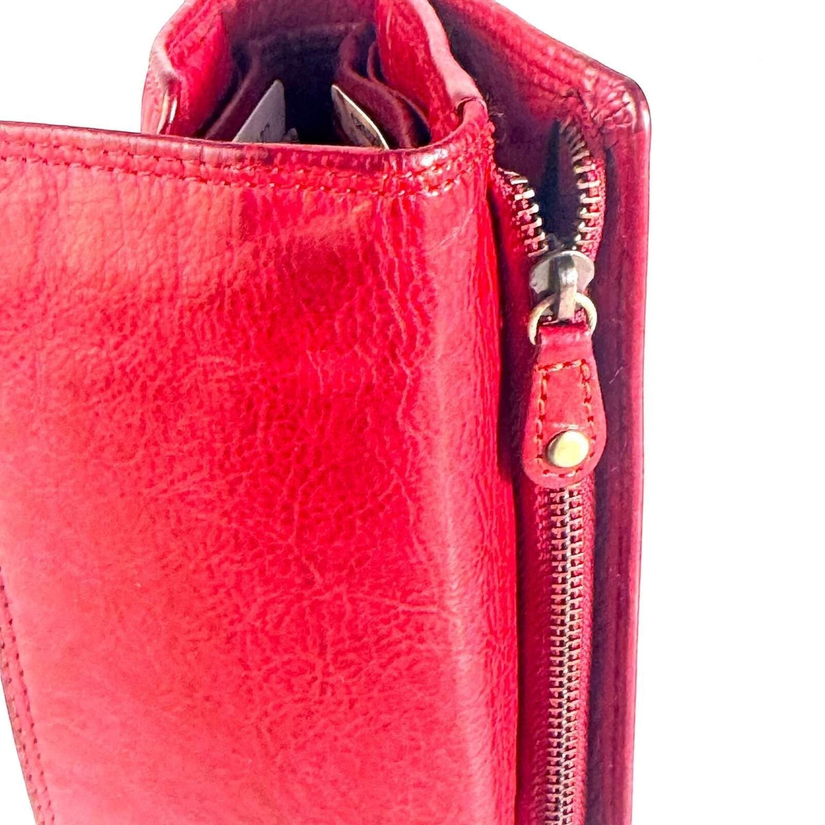 Portafoglio Donna Medio-Grande in Vera Pelle Zip Esterna - Pito’s|Bag