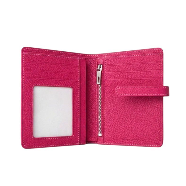Portafoglio Donna Medio-Piccolo in Vera Pelle Martellata Minimal Siena - Pito’s|Bag