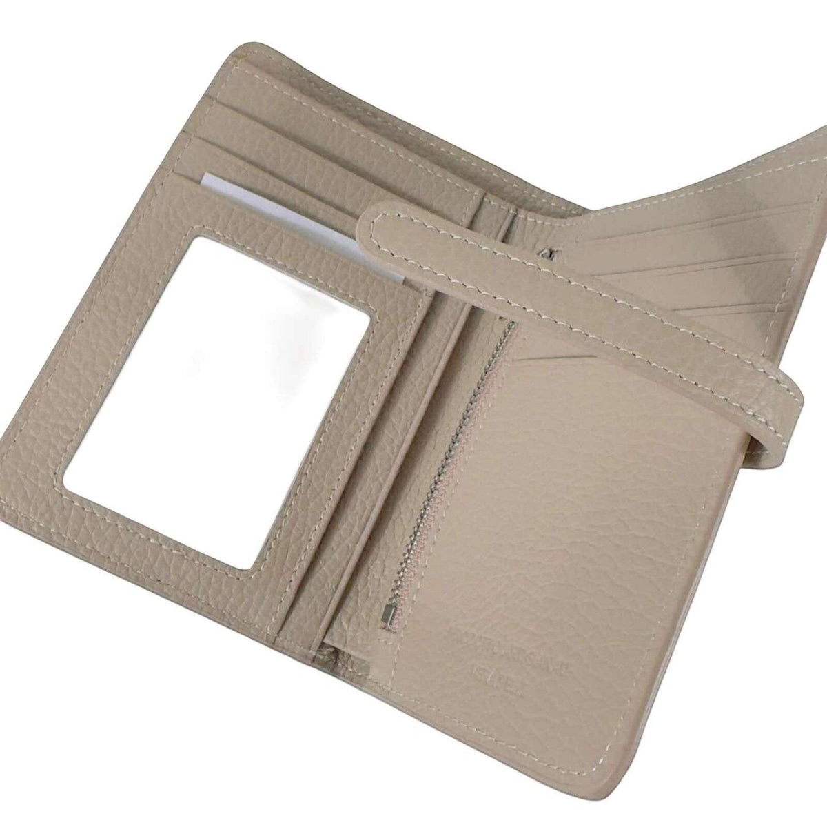 Portafoglio Donna Medio-Piccolo in Vera Pelle Martellata Minimal Siena - Pito’s|Bag