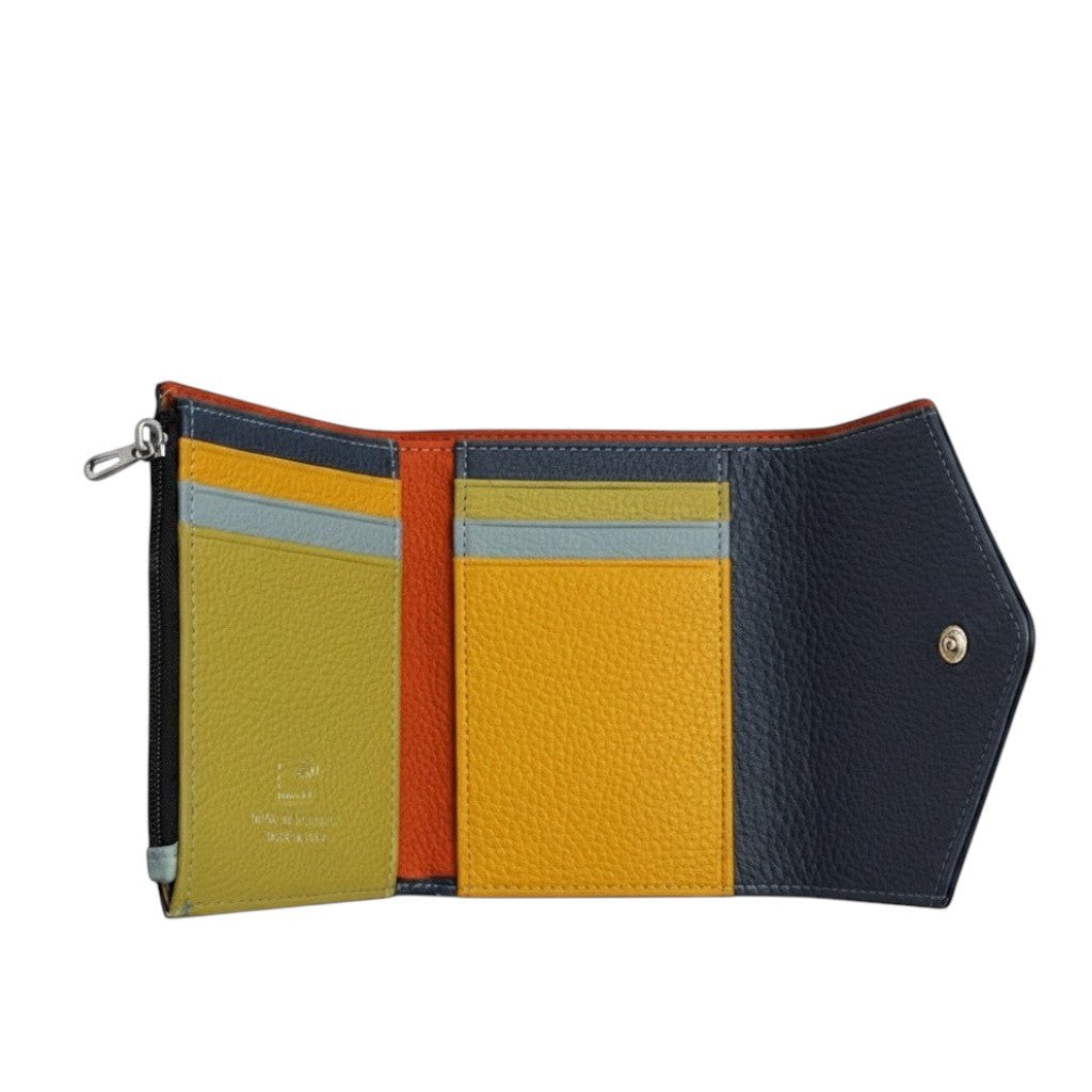 Portafoglio Donna Piccolo in Vera Pelle Martellata Compatto Lucca - Pito’s|Bag