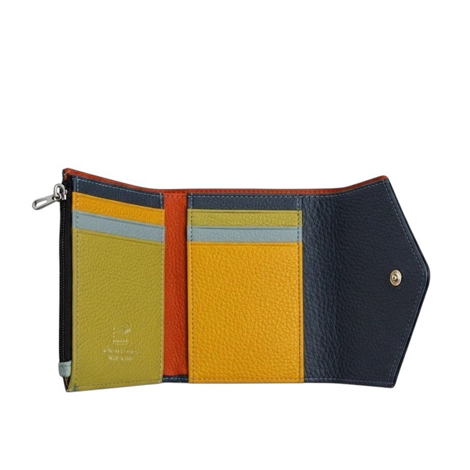 Portafoglio Donna Piccolo in Vera Pelle Martellata Compatto Lucca - Pito’s|Bag