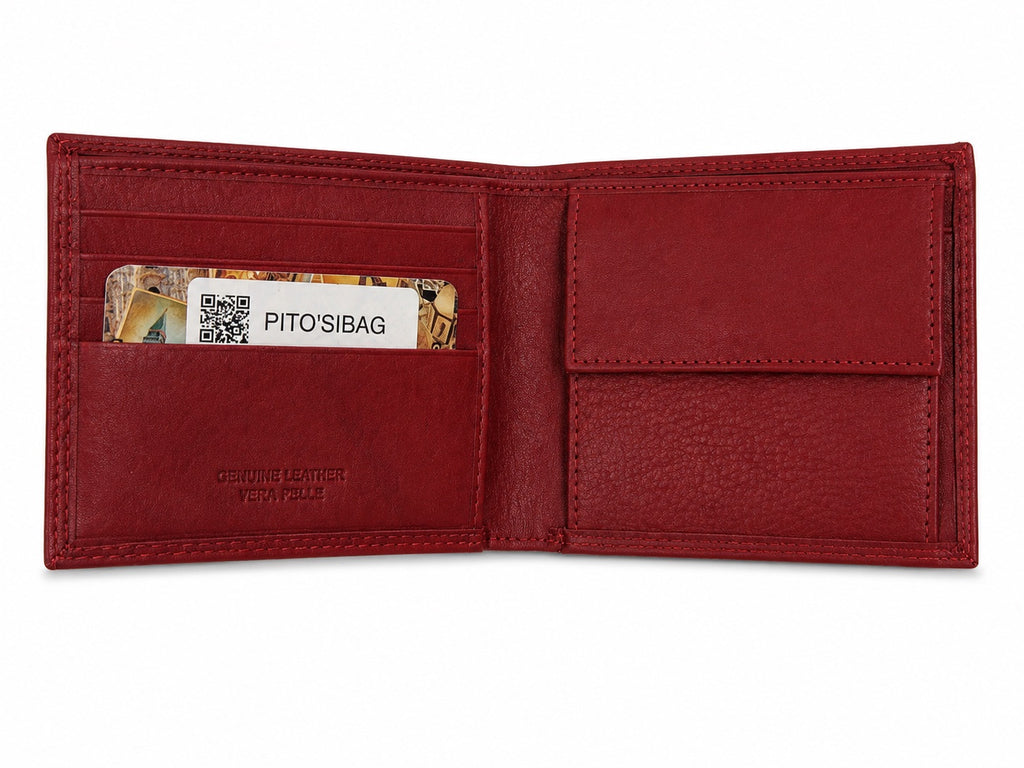 Portafoglio uomo pelle nappa slim