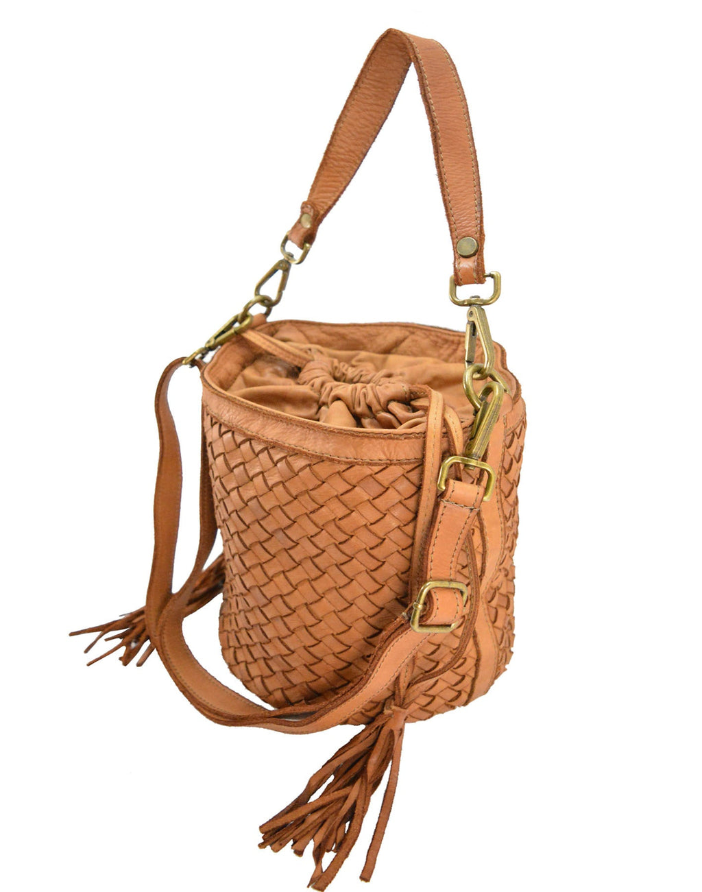 Secchiello intrecciato in vera pelle - Pito’s|Bag