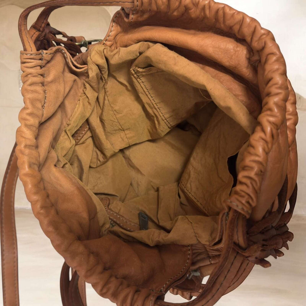 Secchiello intrecciato in vera pelle - Pito’s|Bag