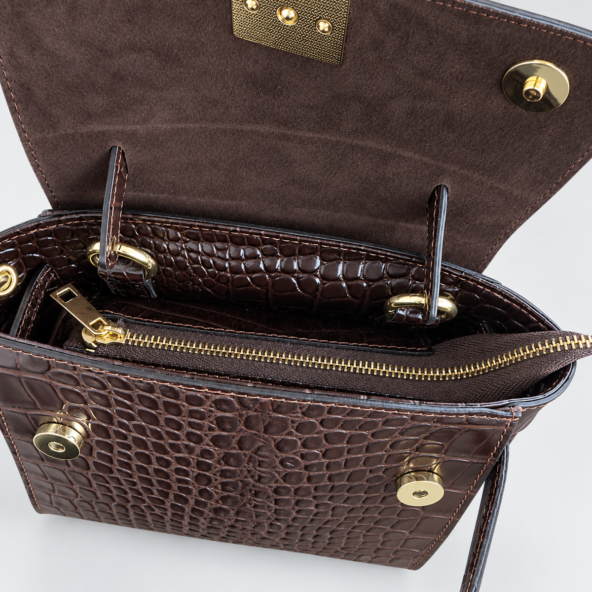 Borsa Donna Tracollina in vera pelle stampa cocco She