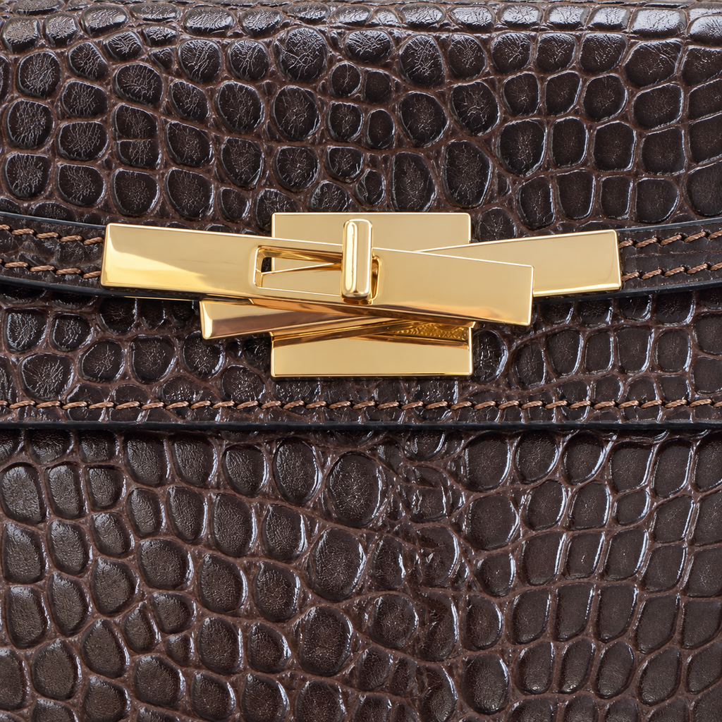 Borsa Donna Tracollina in vera pelle stampa cocco She