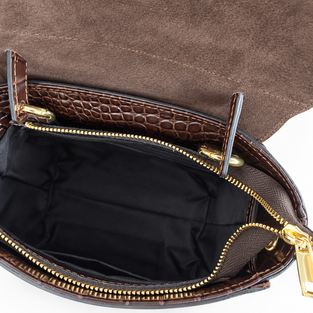 Borsa Donna Tracollina in vera pelle stampa cocco She