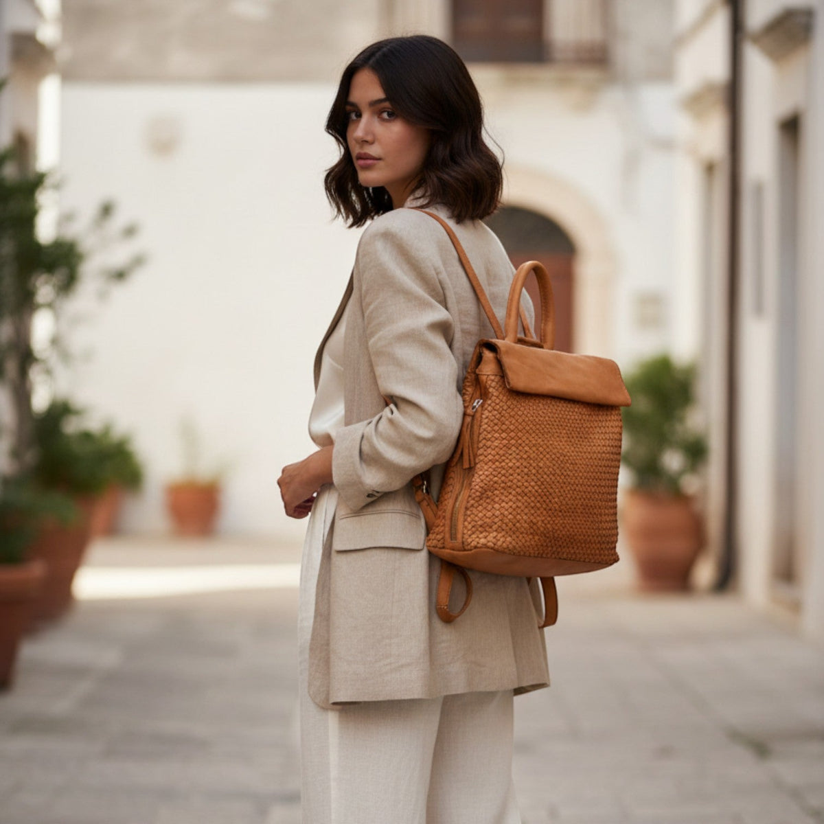 Zainetto e borsa intreccio sottile - Pito’s|Bag