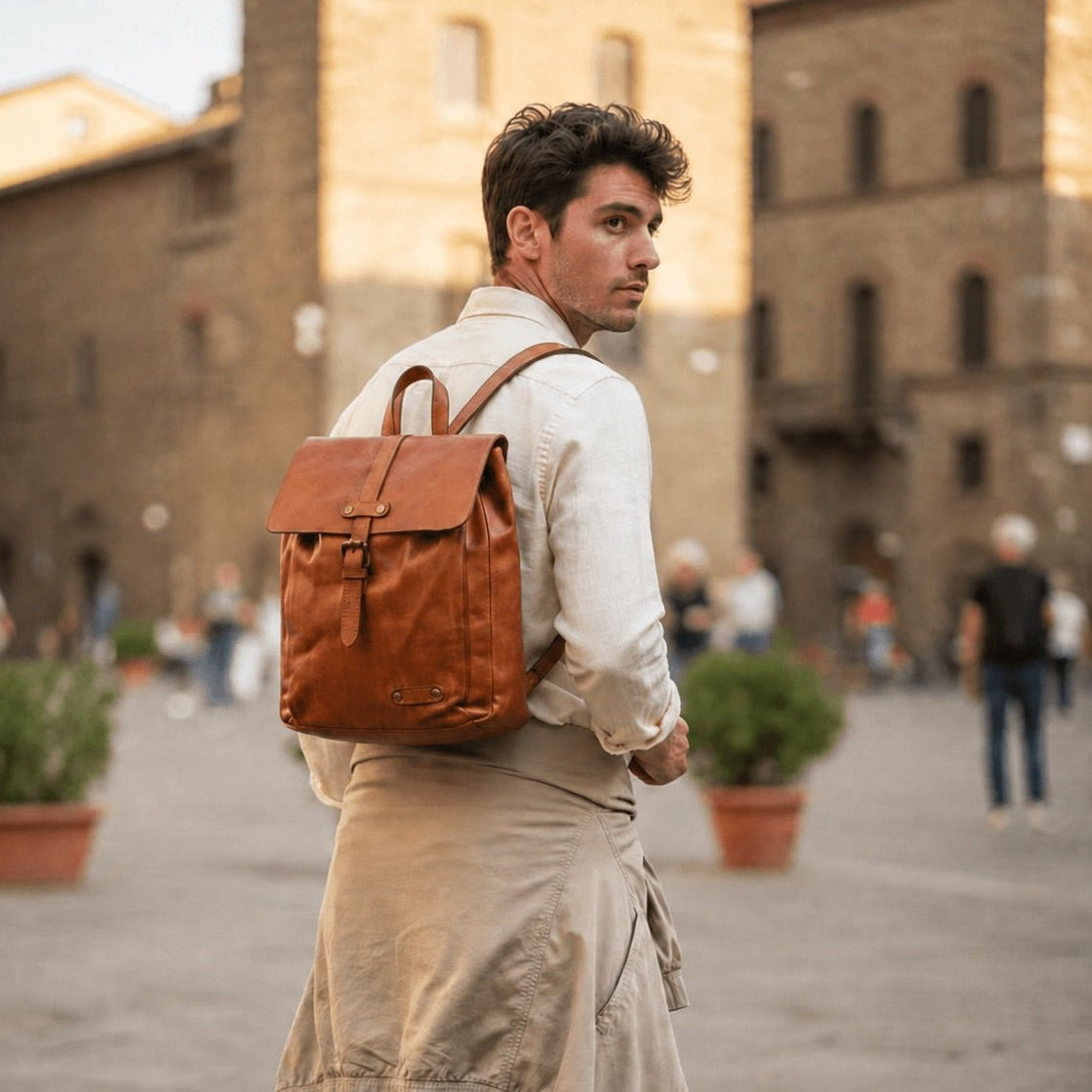 Zaino in Vera Pelle Roby | Unisex Made in Italy - Pito’s|Bag