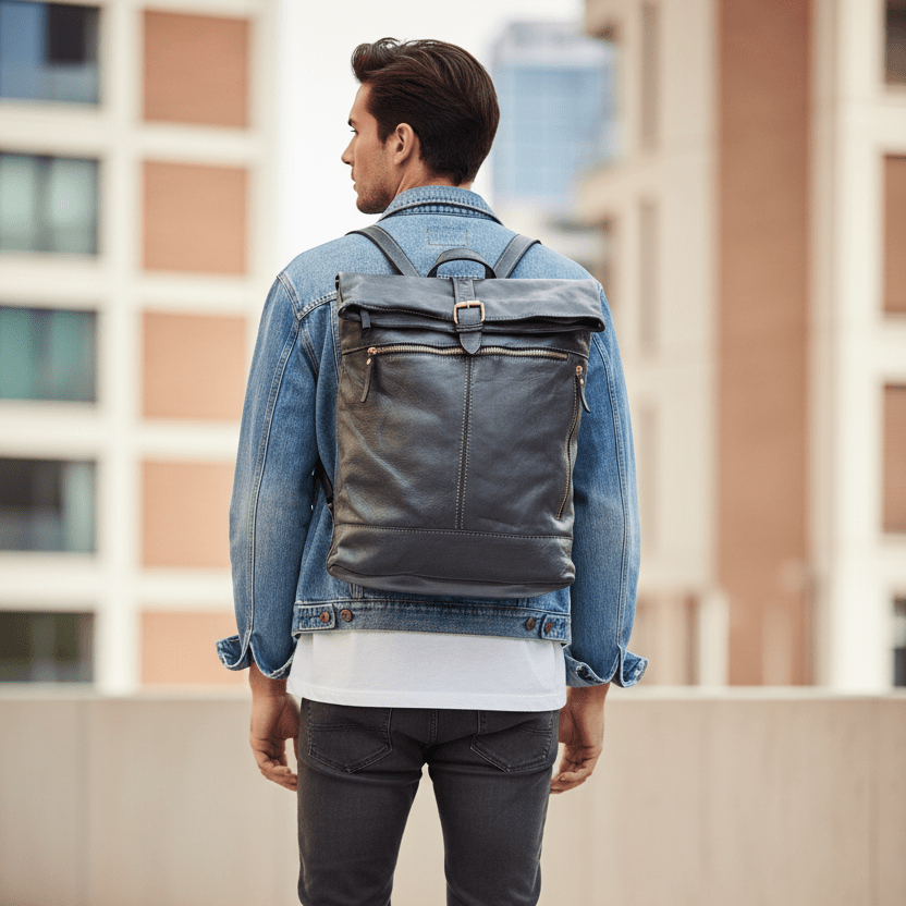 Zaino in vera pelle Unisex Date - Pito’s|Bag