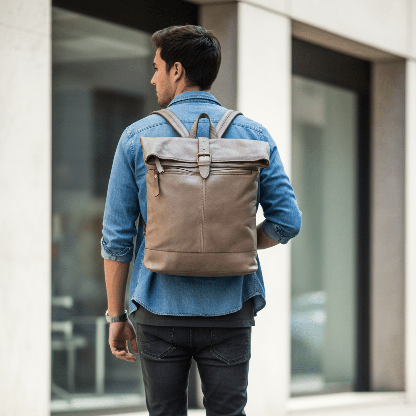 Zaino in vera pelle Unisex Date - Pito’s|Bag
